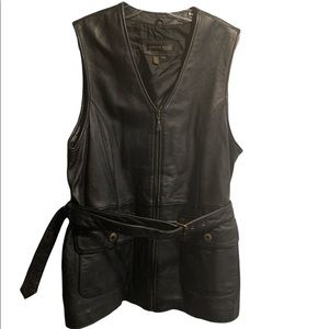 Ostello Pelle leather Vest EUC